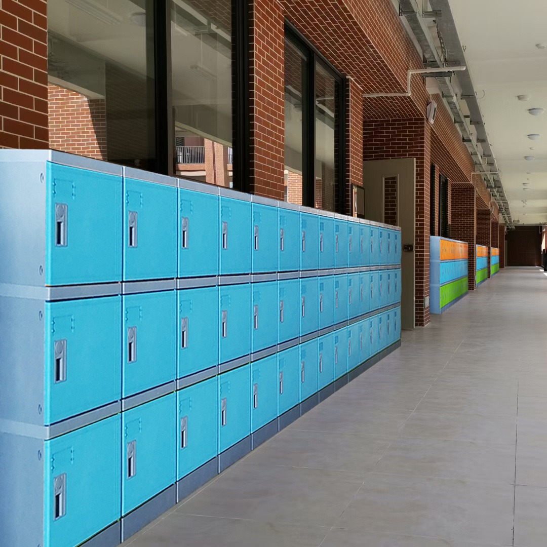 陕西防潮ABS塑料储物柜 教室塑料书包柜 学生存包柜