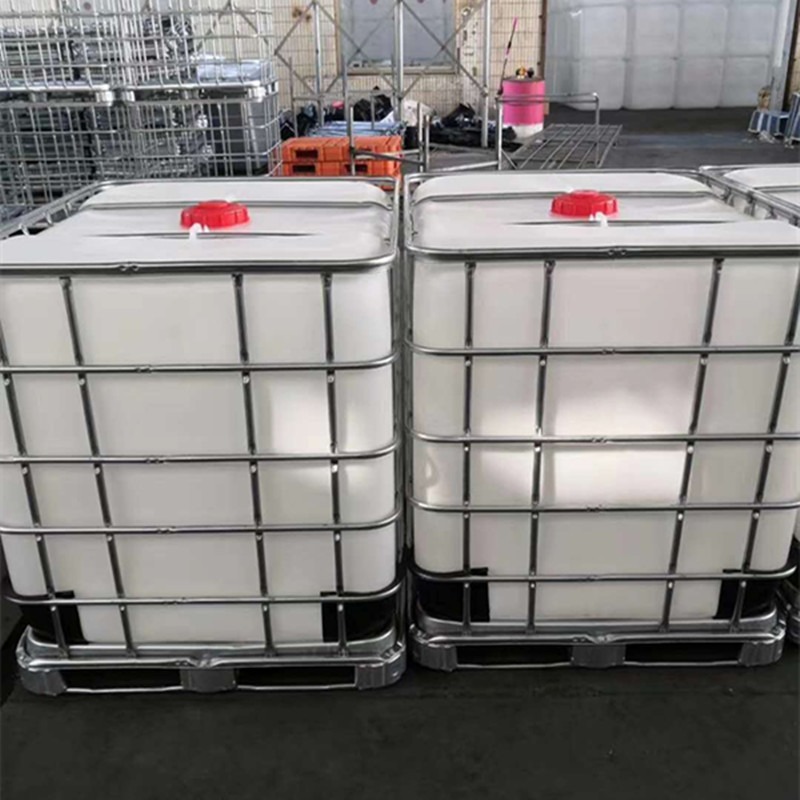 大容量吨桶 卡谱尔集装桶 方形塑料桶1000升水容量 白色 带金属框架 油漆桶