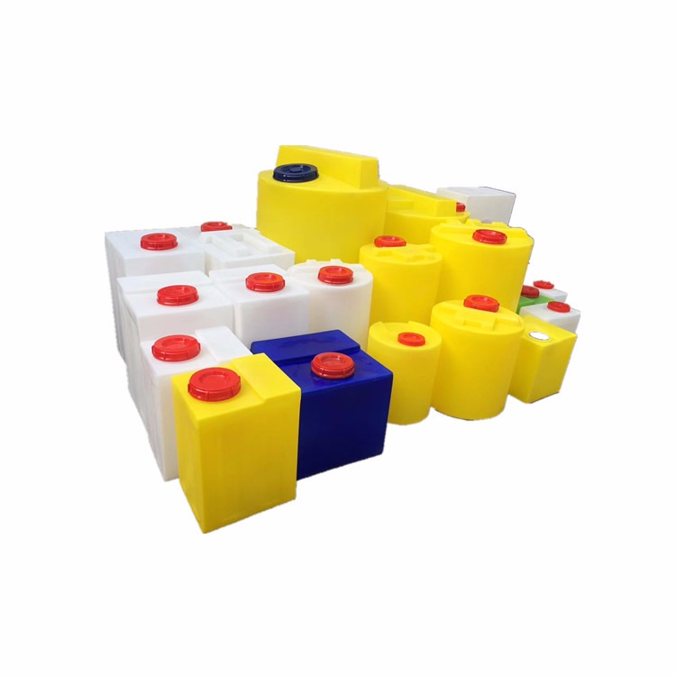 黄色方形存水pe桶 塑料方水箱 机械水箱 消杀设备储药箱