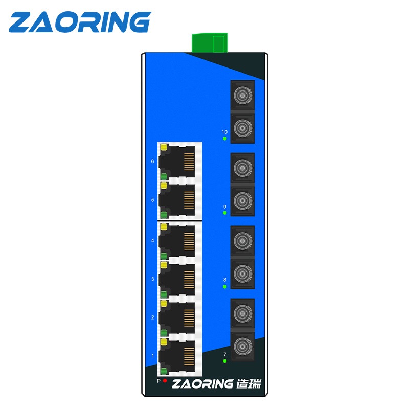 造瑞ZRS216系列千兆光纤收发器以太网网络单模双纤工业交换机