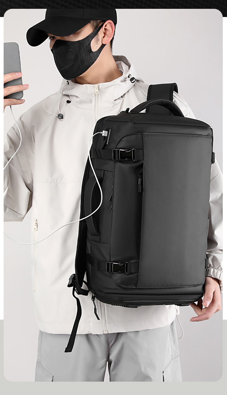新款时尚简约男士商务背包批发商务会议背包定制LOGO