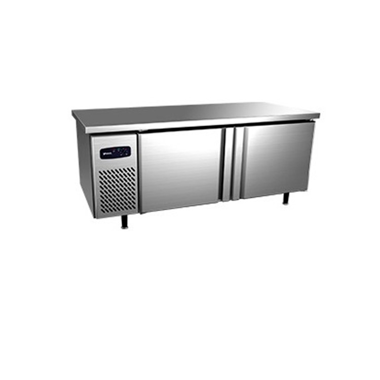 银都商用冰箱 BPL0752RS二门全钢工作台 1.5米冷冻工作台冰箱