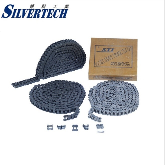 STI品牌高品质碳钢材质短节距单排链条RC120-1R抗压耐磨 耐高温传动链国产工业用高品质链条